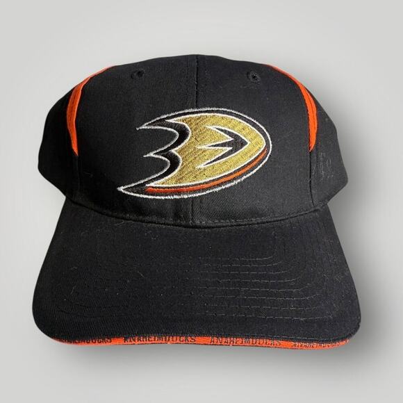 Other - Anaheim Ducks NHL Hat Time Warner Cable Promo Black Orange Adjustable Cap